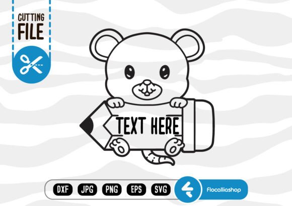 Animal Pencil Outline SVG, Mouse SVG: The Modern Staple for Educational Design and DIY Crafting