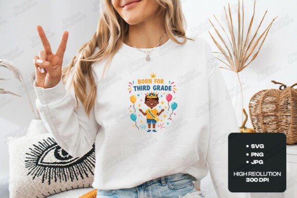 Born for Third Grade Cute School SVG Review