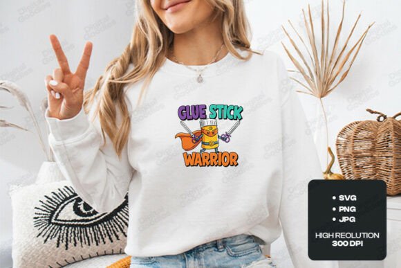 Glue Stick Warrior Cute Art Classroom