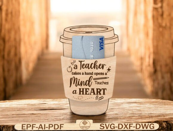 Teacher Thank You Gift Card Holder SVG