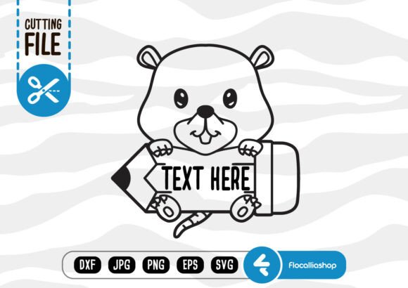 Woodland Animal Pencil SVG: Mole Edition